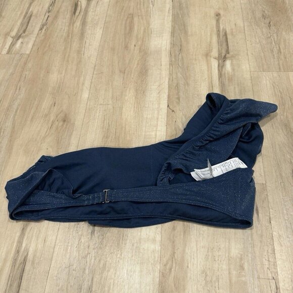 womens abercrombie and fitch Swimsuit Blue Size X-Large Xl One Shoulder Bikini - Picture 3 of 6